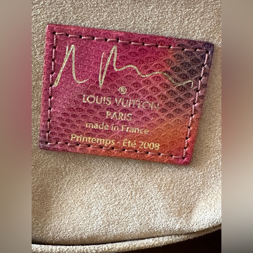 Louis Vuitton MONOGRAM WATERCOLOR FRAME SPEEDY with snakeskin trim - Picture 8 of 13